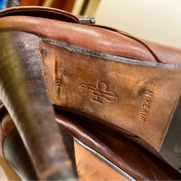 Cole Haan brown leather and houndstooth Nike Air boots size 7.5 - Picture 7 of 9